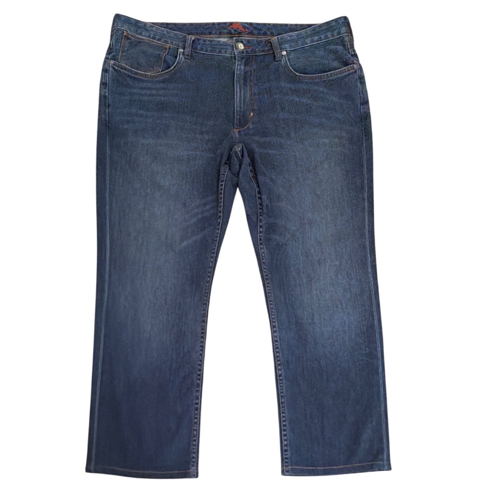 Tommy Bahama Authentic Mens Dark Wash Straight Leg Jeans 40x30 Modified Inseam